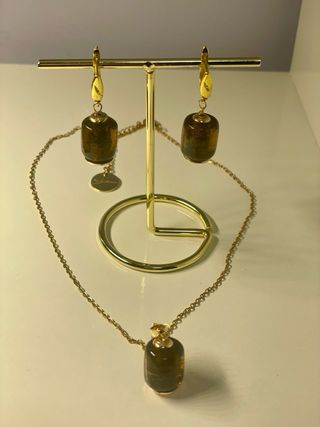 Conjunto pendientes-collar Cristal Murano