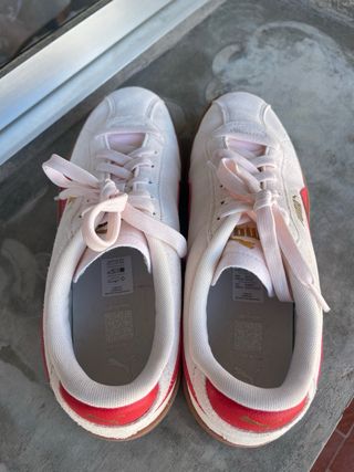 Zapatillas Puma Club II Rosa y Rojo