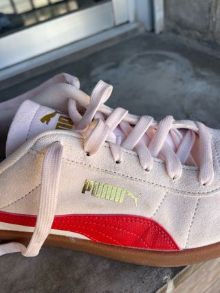 Zapatillas Puma Club II Rosa y Rojo