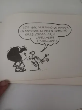 Tebeo, cómic de Mafalda n9