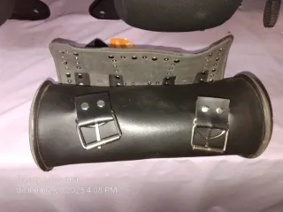 Porta Herramientas Cuero Sintético Estilo Motero