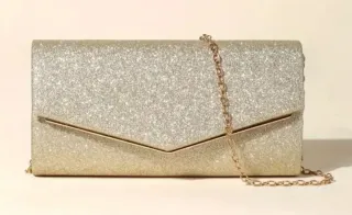 Bolso de mano de fiesta dorado