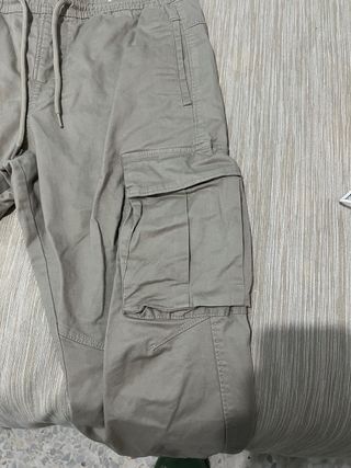Pantalones Cargo Pull&Bear Talla M Beige