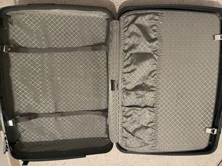 Maleta de viaje Samsonite azul y marrón