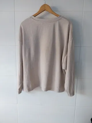Jersey Stradivarius beige talla M