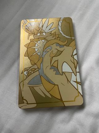 Steelbook Dorada Pokemon Escarlata y Púrpura