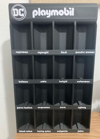 Expositor para figura playmobil dc comics