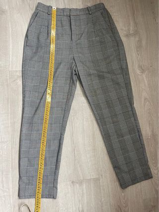 Pantalón carrot príncipe de gales