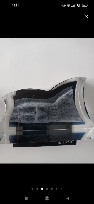 Pareja Esculturas Cristal Seyart