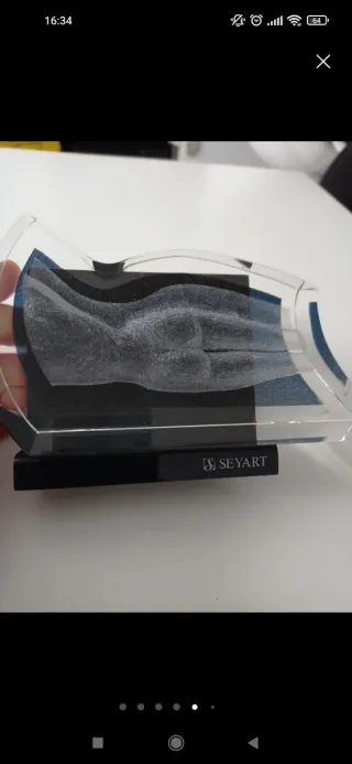 Pareja Esculturas Cristal Seyart