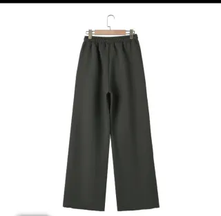 Pantalones anchos gris oscuro de invierno !