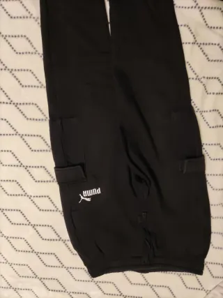 Conjunto Puma Sudadera y Pantalón Verde/Negro