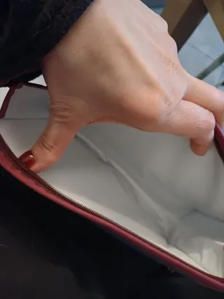 Necessaire uomo James Dillon blu e rosso