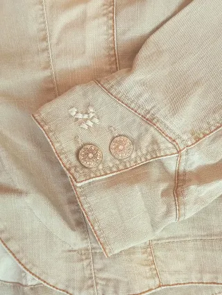 Cazadora vaquera mujer verde caqui