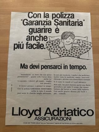 Pubblicità Lloyd Adriatico Assicurazioni