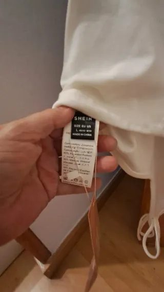 Jersey tirantes blanco talla única