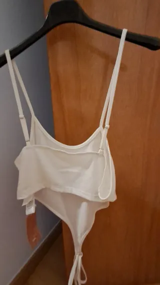 Jersey tirantes blanco talla única