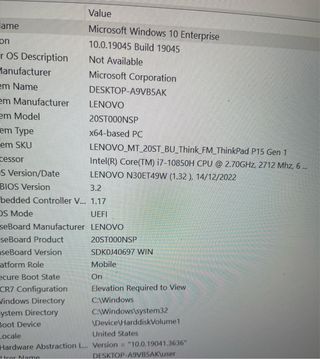 Lenovo Thinkpad P15 G1