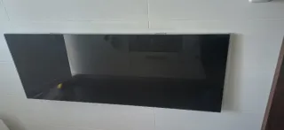 Mesa plegable cocina cristal negro