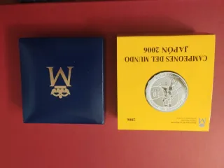 Moneda Plata 10 Euros Campeones del Mundo Japón 20