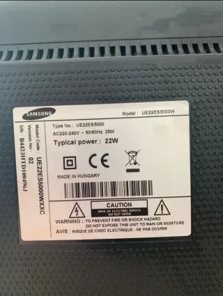 Televisor Samsung 22 Negro