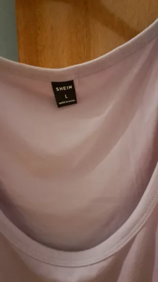 Camiseta sin mangas lila talla L