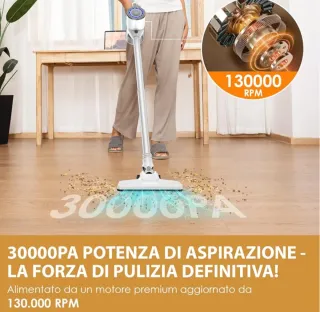 VersLife S6PRO Aspirapolvere Senza Fili 30KPa New