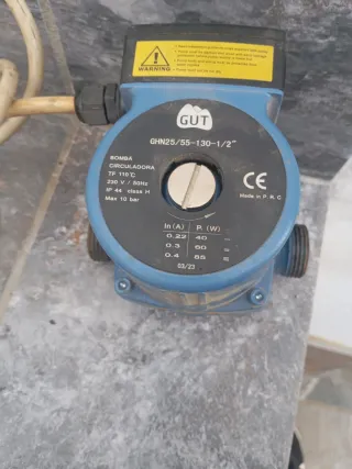Bomba de recirculación GUT GHN25/55-130-1/2