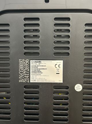 Freidora de aire Cosori negra