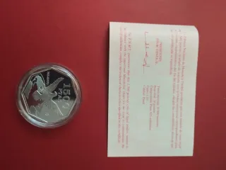 Tres monedas Plata 1500 Pesetas Milenio Proof