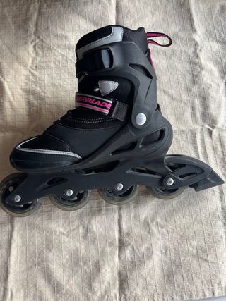 Patines en línea Rollerblade negros y rosas