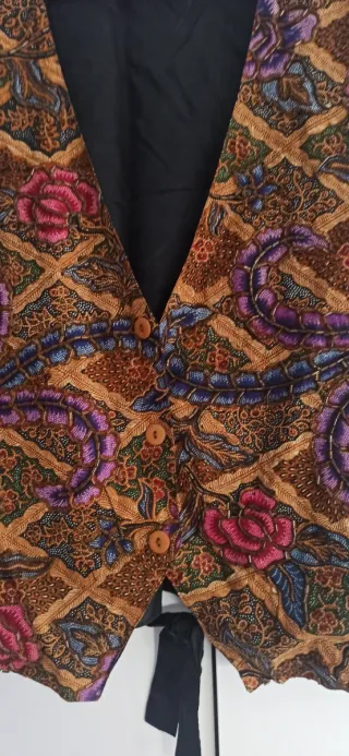 Chaleco estampado floral talla única