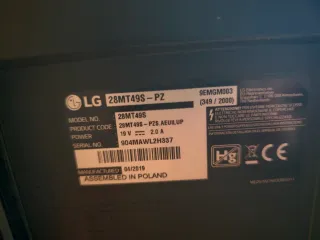 TV/Monitor LG 28 Smart TV con panel IPS