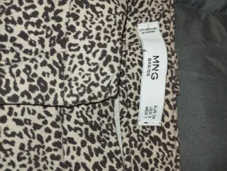 Pantalones MNG Beige/Marrón Talla XS