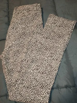 Pantalones MNG Beige/Marrón Talla XS