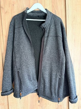 Chaqueta de cremallera Livergy Gris muy abrigada