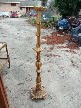 Cuadro Bodegón Flores y Frutas Dorado