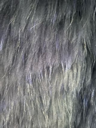 Chaleco pelo mapache azul marino Talla 38