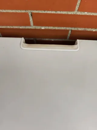 Mueble TV madera blanco y marrón