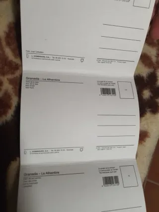 Lote 10 Postales Antiguas Vintage Alhambra