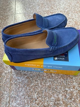 Mocasines PABLOSKY Azul Usados Una Vez