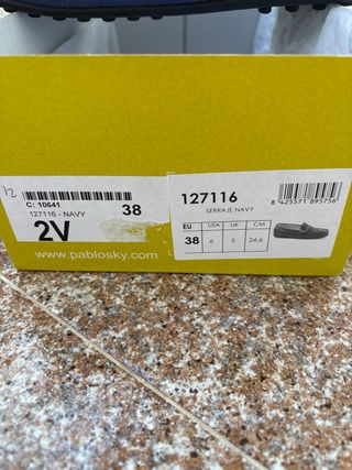 Mocasines PABLOSKY Azul Usados Una Vez