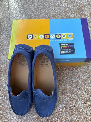 Mocasines PABLOSKY Azul Usados Una Vez