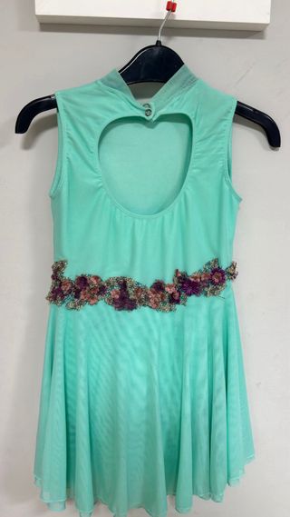 Maillot PatinajeTurquesa de las costuras de Maria