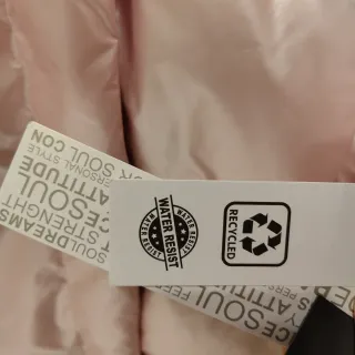 Plumífero rosa Loco Luxo Talla M