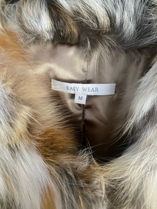 Abrigo pelo zorro Easy Wear Talla M