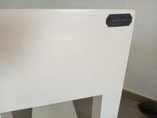 Consola recibidor madera maciza blanca