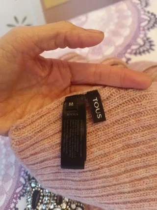 Bufanda Tous Rosa con Pedrería