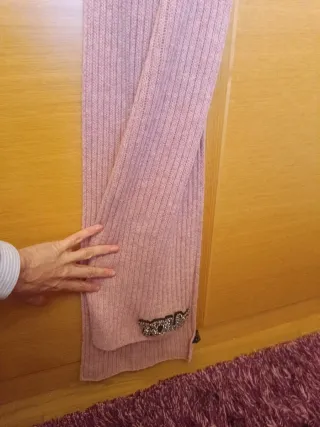 Bufanda Tous Rosa con Pedrería