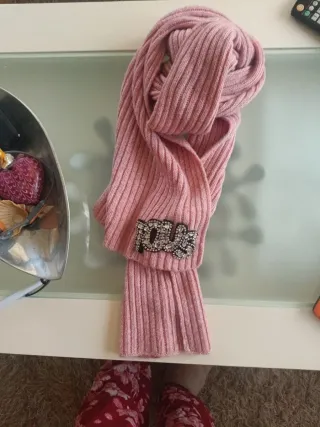 Bufanda Tous Rosa con Pedrería